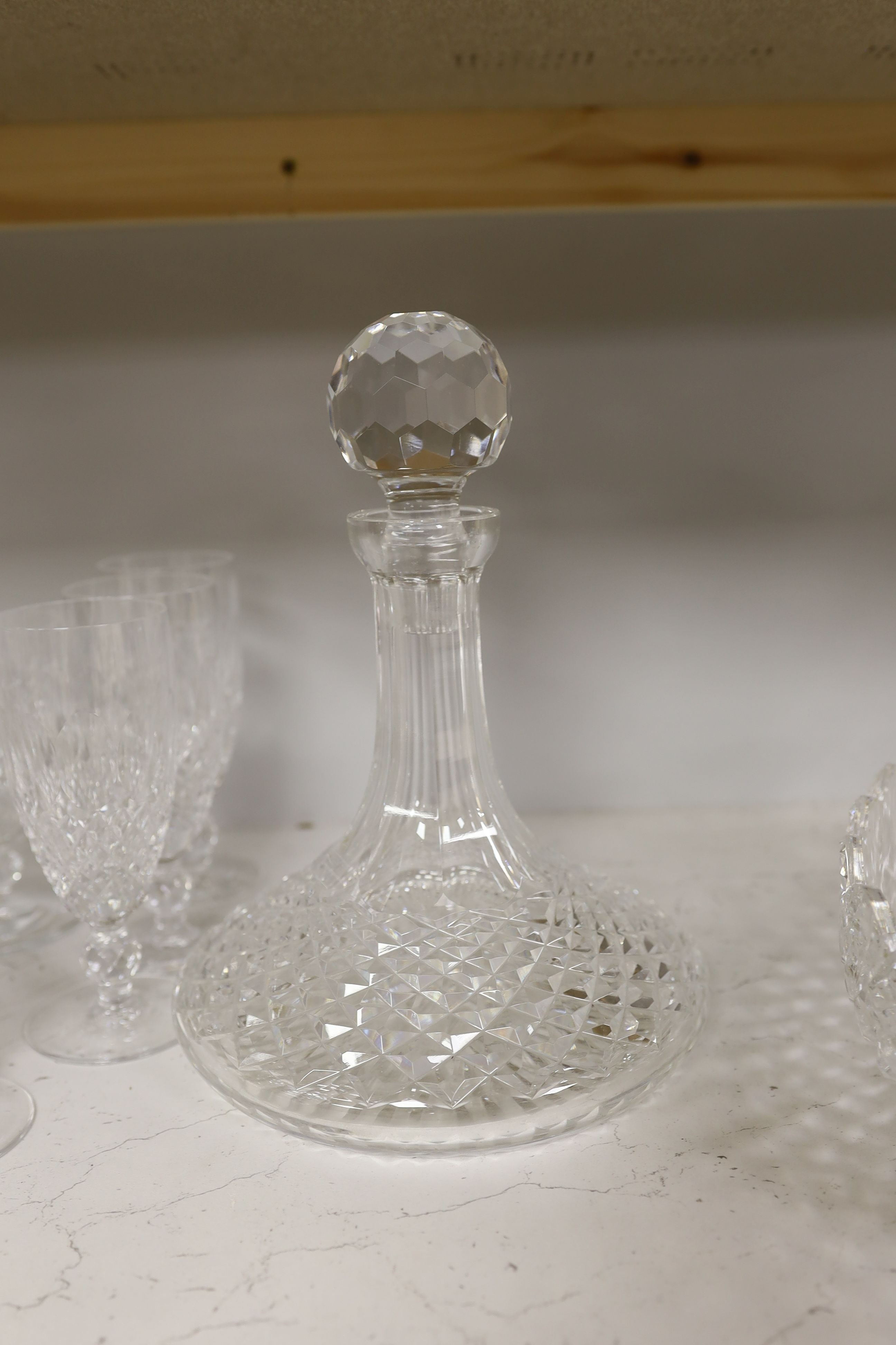 A quantity of Waterford Crystal Colleen pattern drinking glasses etc.